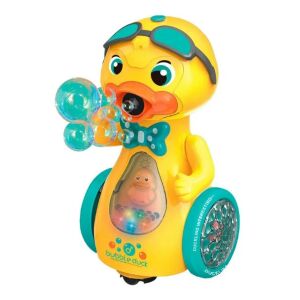 Zenélő, mozgó, világító játékkacsa buborékfújó akcióban - Nonbrand Interaktív gyerek játék