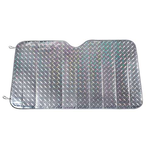 Amio Laser Összecsukható Első Szélvédő Napellenző - 60x130cm - Ezüst