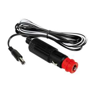 Car cigarette lighter adapter with 170cm cable and 5A fuse, Jack J2 connector, 21x55mm, 12/24V - Car electronic