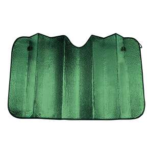 Max-Reflex XL car sunshade, 72x145 cm, green, for windshield, heat protection, reflective, sun shield - Windshield Cover