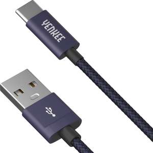 YENKEE YCU 301 BE 1 Meter USB A 2.0 / USB C Typ Kabel 31735398 Ladegeräte, Ladekabel und andere Kabel