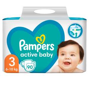 Pampers Active Baby Windeln Größe 3 Riesenpackung 90 Stück, 6-10kg - Wickeltasche und Windeln
