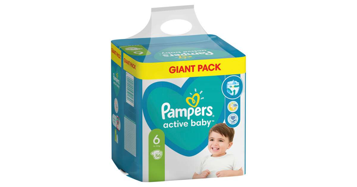 Pampers active baby 6 best sale extra large