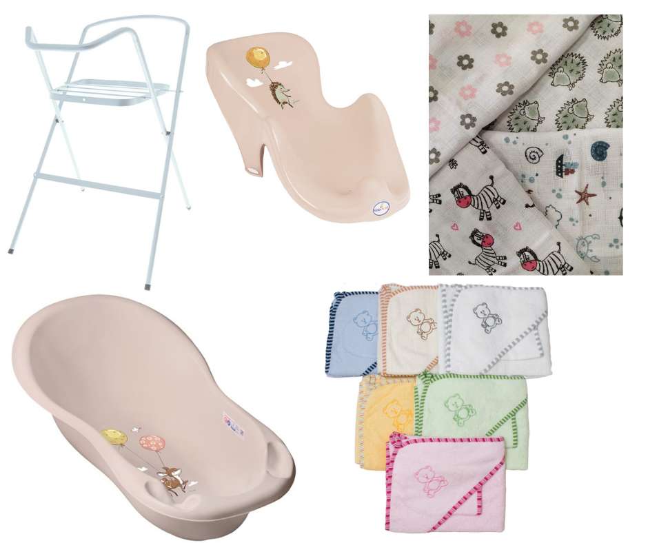 Tündér Fürdetési szett 5 részes- Szürke Bambi