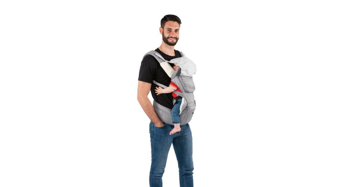 Chicco Hip Seat Baby Carrier with rigid hip seat from birth to 15
