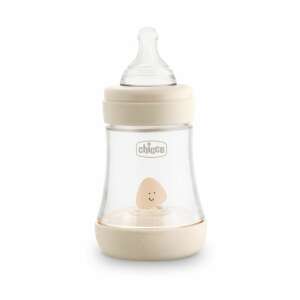 Chicco Perfect5 150ml Babyflasche mit langsamer Sauggeschwindigkeit, Anti-Kolik-Design, beige Farbe - Füttern