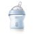 Chicco NaturalFeeling 150ml baby bottle, angled view, blue