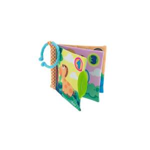 Carte textilă Chicco cu 3 pagini, cu zornăitor și jucărie de mestecat, de agățat în cărucior 63907815