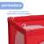 Chicco Open Box Playpen, close-up of the red playpen showing the handles on the top