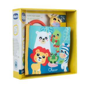 Chicco Animals&amp;#039; Carte de animale carte textilă de animale și jucărie de păpuși cu suprafețe zornăitoare 63908107