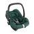 Angled view of Maxi-Cosi CabrioFix i-Size car seat in vibrant green