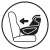 Illustration of car seat installation