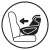 Illustration of car seat installation