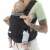 Chicco Skin Fit baby carrier, black, front carry position, ergonomic design, hip-healthy, newborn to 9 kg