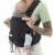 Chicco Skin Fit baby carrier, black, front carry position, ergonomic design, hip-healthy, newborn to 9 kg