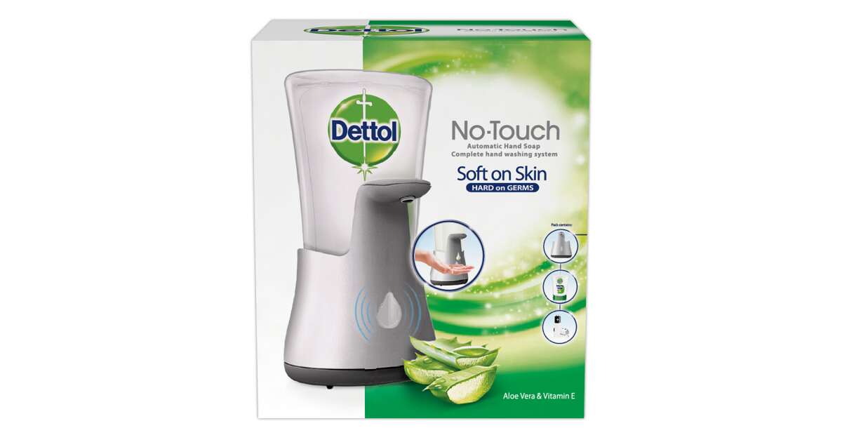 exception Skeptical master Dispenser sapun lichid cu rezerva Aloe Vera Dettol No-Touch 250 ml |  Pepita.com