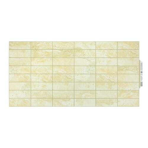 3D PVC Krém csempe mintás falpanel