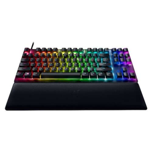 Herná klávesnica Razer Huntsman V2 Tenkeyless s červenými spínačmi, RGB podsvietením a čiernym dizajnom