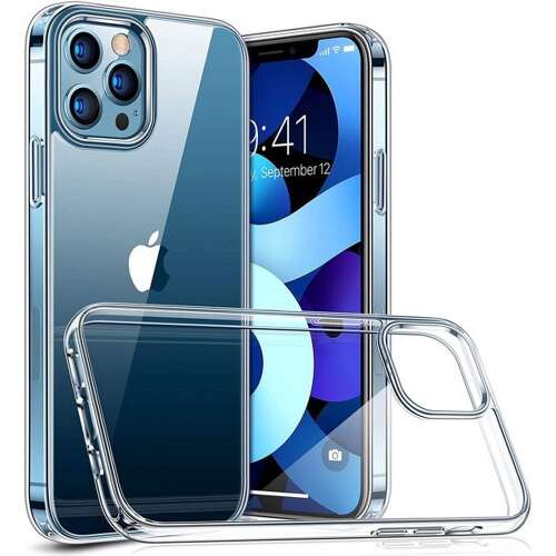 iPhone 12 / 12 Pro szilikon tok, hátlaptok, telefon tok, vastag, átlátszó, 2mm