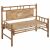 Bambusz Kerti Pad Zöld Párnával - 120 cm 168012613