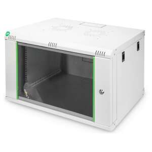 Стенен шкаф за сървъри Digitus DN-19 07-U-EC, сив, със стъклена врата - Шкаф за стелажи
