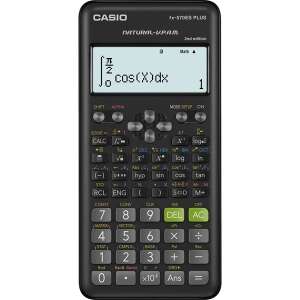 Calculator ştiinţific Casio FX-570ES PLUS-2, negru, cu afişaj care afişează o ecuaţie matematică - Casio Calculatoare de birou