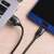 Borofone BX19 USB Type-C kábel, fekete, 1 méter, laptophoz és telefonhoz csatlakoztatva