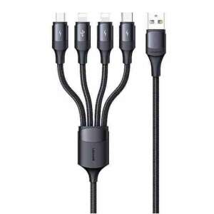 Usams SJ516USB01 4in1 Charging Cable 1,2m Black SJ516USB01