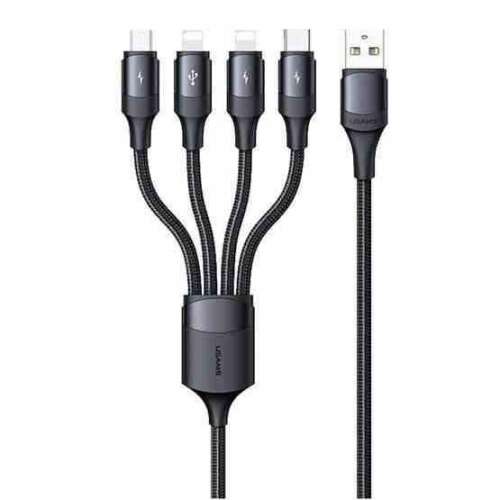Usams SJ516USB01 4in1 Charging Cable 1,2m Black SJ516USB01 64075330