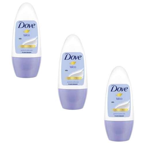 Dove Talco Antiperspirant Deodorant pentru femei 3x50ml