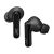 JVC HA-A9T True Wireless Earbuds, black, angled view