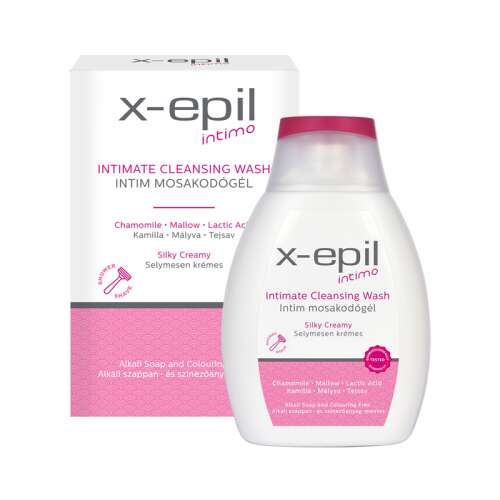 X-Epil Intimo Intimate Cleansing Wash, 250ml, sanft, pH-ausgeglichen, Kamillen- und Malvenextrakt, seidig cremig, für die intime Hygiene