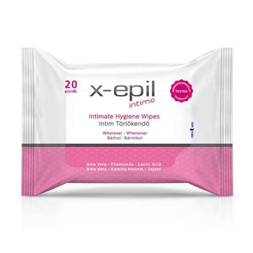 X-Epil Intimo Intimné hygienické obrúsky, 20 kusov, pre intímnu hygienu