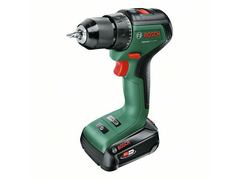 E-shop Akumulátorová vŕtačka Bosch UniversalDrill 18V-EC (2x 2,0 Ah) + A...