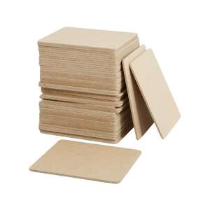 50 Stück MDF-Untersetzer, 10x10 cm, zur Dekoration - Untersetzer