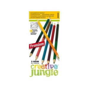 Creative Jungle Premium 2 Color in 1 Pencil, 12 pack of double-ended colored pencils - Pen & Pencil
