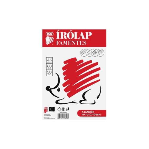 ICO Famentes A5 Schreibpapier, 50 Blatt, 60g/m2, mit einem kostenlosen Ordner