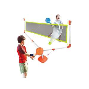 Copiii se joacă cu setul de tenis Luno Racket Game Set, set de tenis pentru copii cu plasă, rachete și minge, pentru joacă în interior și în aer liber, asamblare ușoară - Rachete de badminton, mingi si echipamente