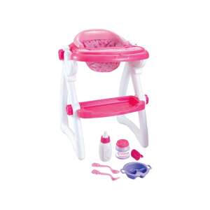 Baby Enlighten Baby Set krzesełko do karmienia lalek z akcesoriami, różowe i białe, 36 miesięcy+ - Akcesoria dla lalek