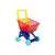 Roter und gelber Plastik-Einkaufswagen mit Babysitz, Baby Trolley