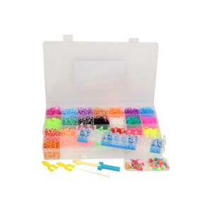 Rainbow loom band bracelet making kit with 5600 pieces, includes loom, hooks, and beads - Toy