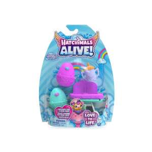 Hatchimals Alive! Gondos csomag meglepetés figuraszett - Spin Master Spielset mit 2 Eiern, einer Fütterflasche und einem Doppelsitz-Fütterstuhl - Spin Master Figuren