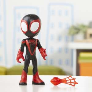 Miles Morales Spider-Man фигурка за действие от Marvel Spidey и неговите невероятни приятели, черно-червен костюм, с аксесоар за стрелба с паяжина - Hasbro