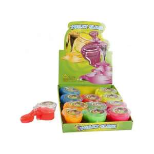 Slime Toaletă, culori neon, slime în recipient în formă de toaletă, jucărie pentru copii, slime distractiv, slime lipicios, jucărie senzorială - Slime