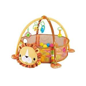 Löwen Baby Spielmatte 3 in 1, Spielbogen, Bällebad, Aktivitätszentrum - Bällebäder