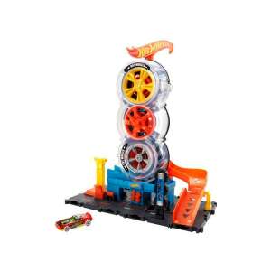 Hot Wheels - City Super Twist Gumiszerviz - Játékszett