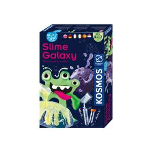 Ambalajul setului Kosmos Slime Galaxy. Jucărie științifică pentru fabricarea slime-ului pentru copii. - Slime