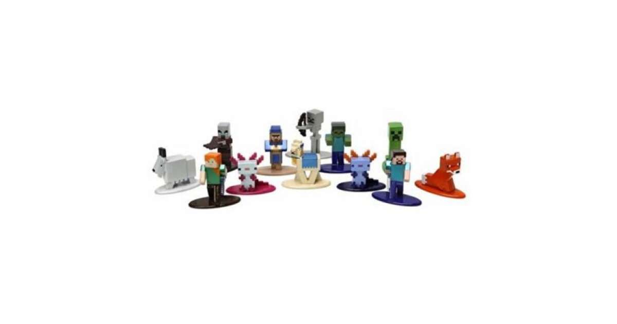 Minecraft: Caves&Cliffs Nano Metalfigs pachet surpriză de figurine metalice - Simba Toys