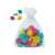 SES suction cup dots, 48 pieces, colorful, for bath time fun, in a mesh bag