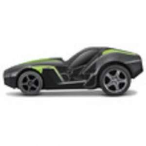 Bburago GoGears Extreme car, black with green details, side view - Bburago